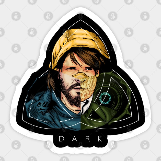 Jonas - D A R K Sticker by ArtMoore98